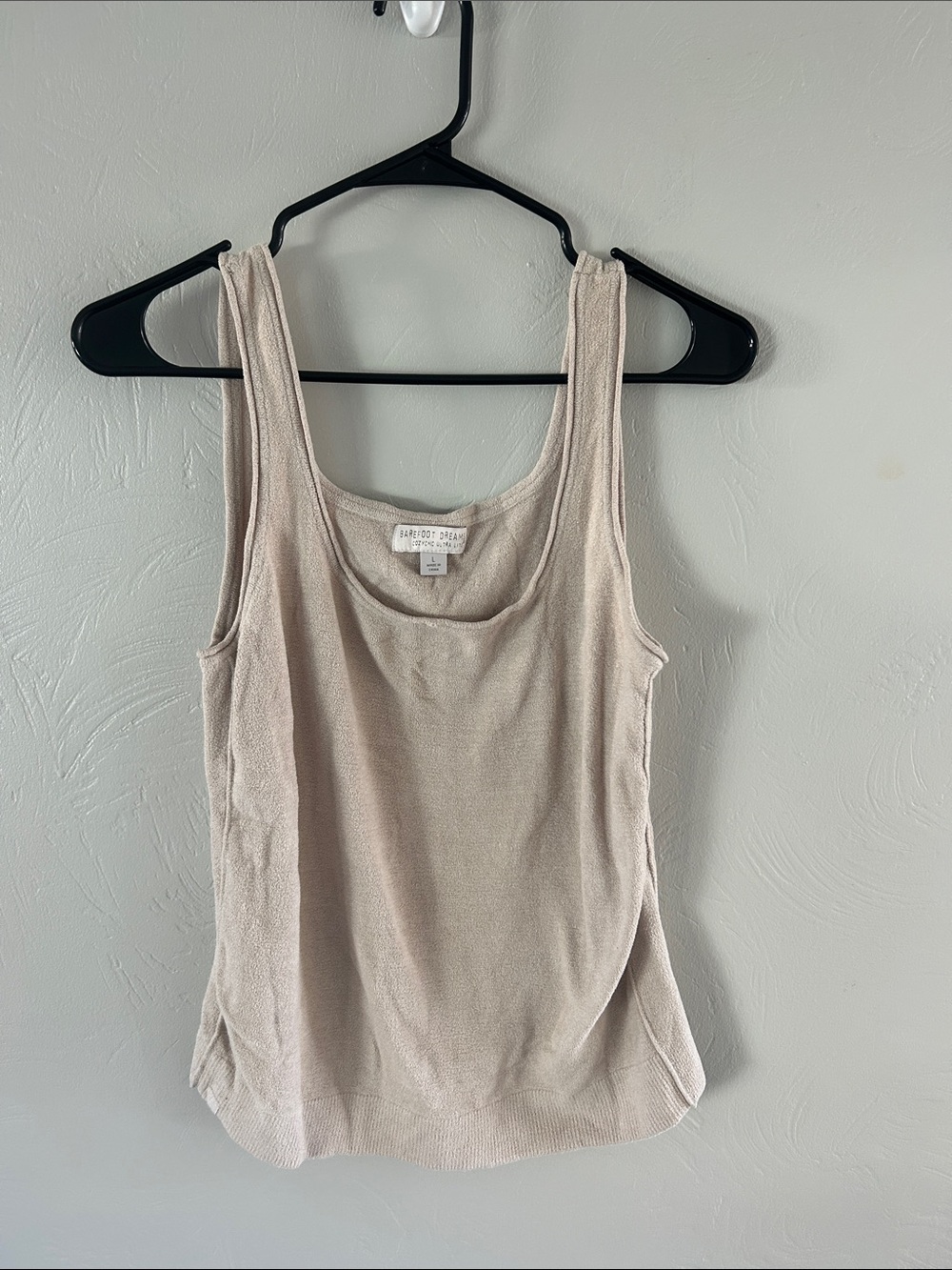Barefoot Dreams CozyChic Ultra Lite Beige tank top